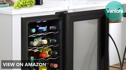 Nutrichef 18 Bottle Thermoelectric Wine Cooler Refrigerator