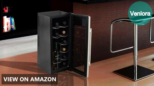 NutriChef 12 Bottle Thermoelectric Wine Cooler / Chiller